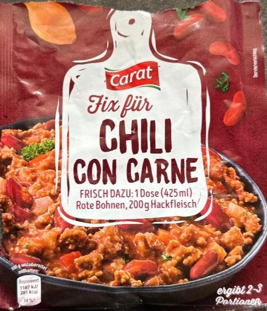 Fotografie - Fix für chili con carne Carat