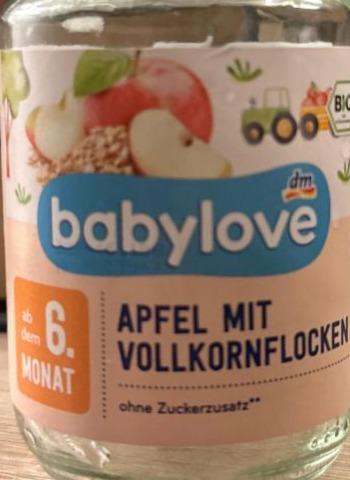 Fotografie - Apfel mit vollkornflocken Babylove