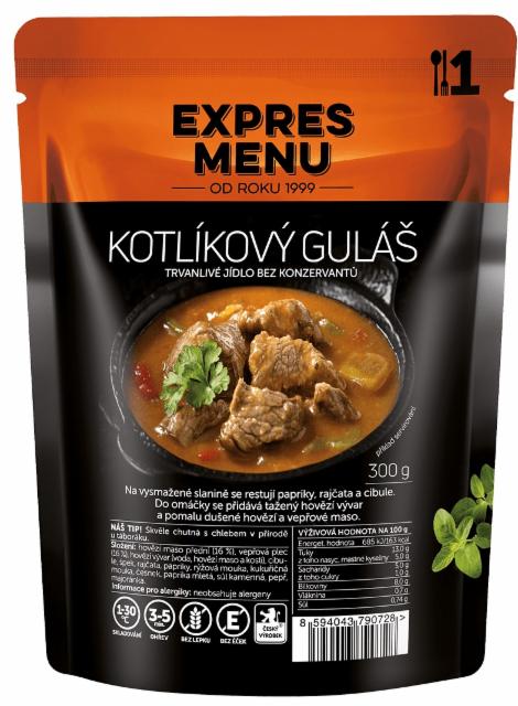 Fotografie - Kotlíkový guláš Expres Menu