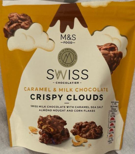 Fotografie - Swiss caramel & milk chocolate crispy clouds M&S Food