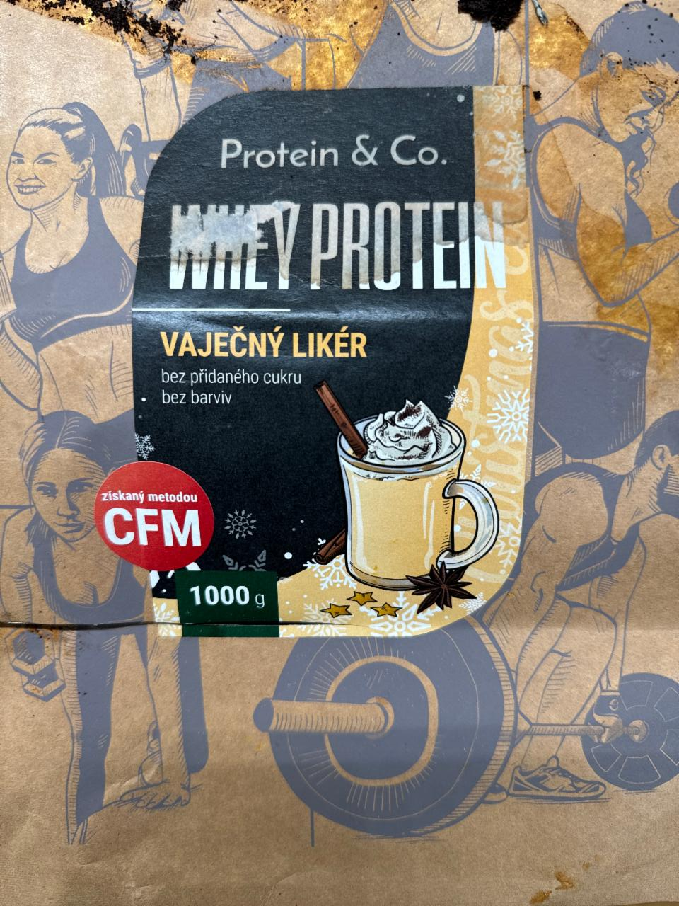 Fotografie - Whey protein vaječný likér Protein & Co.