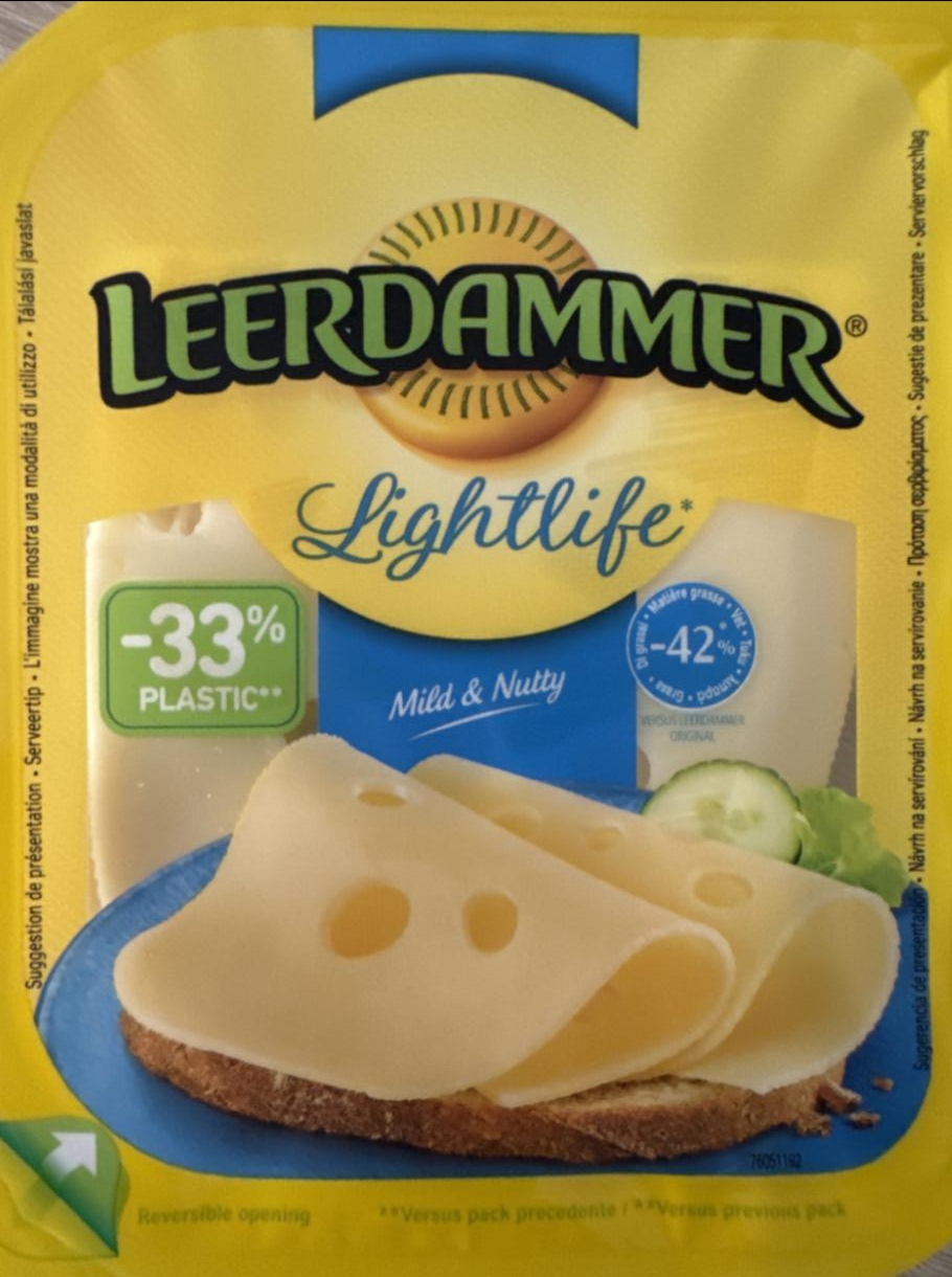 Fotografie - Lightlife 42% tuku plátky Leerdammer