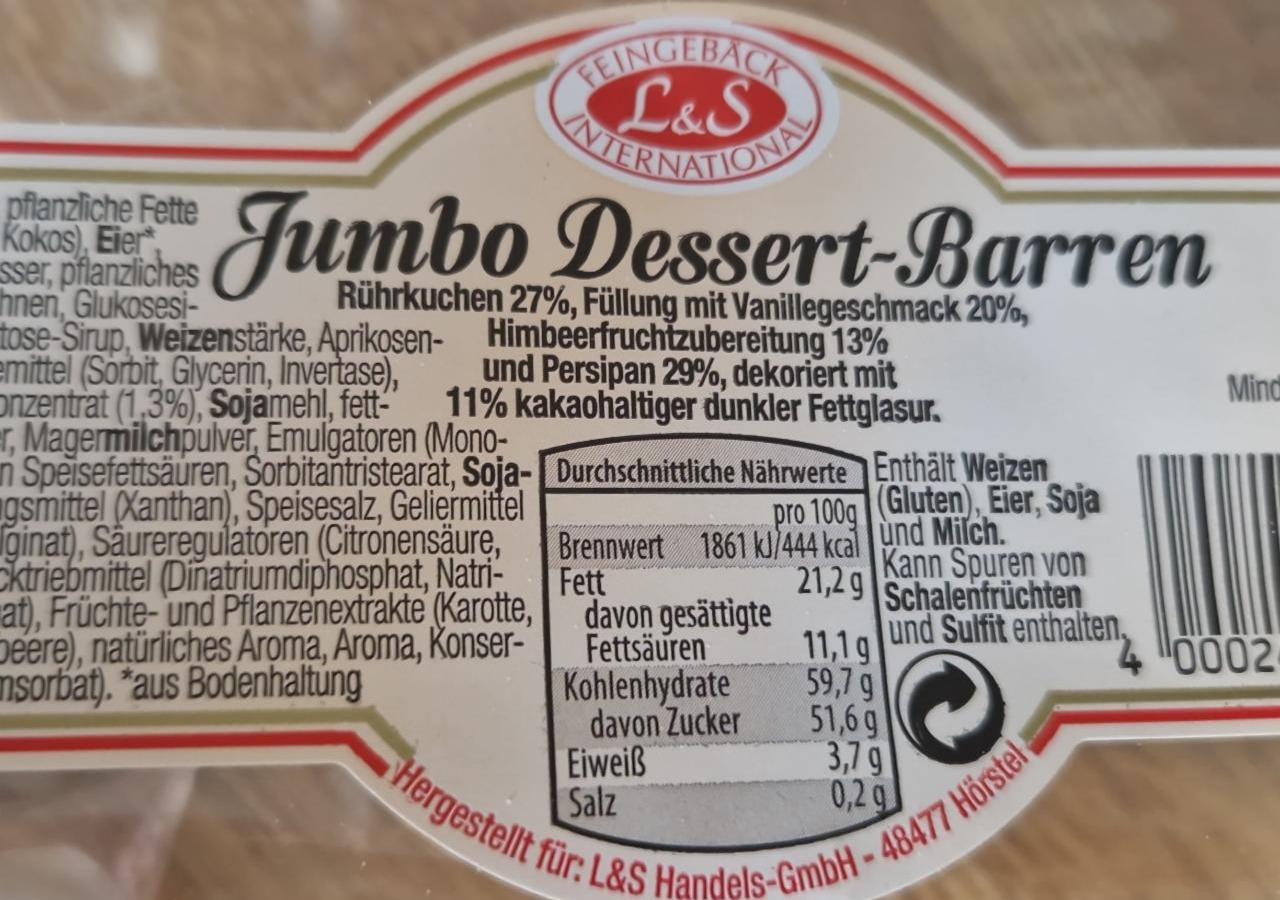 Fotografie - Jumbo dessert barren L&S