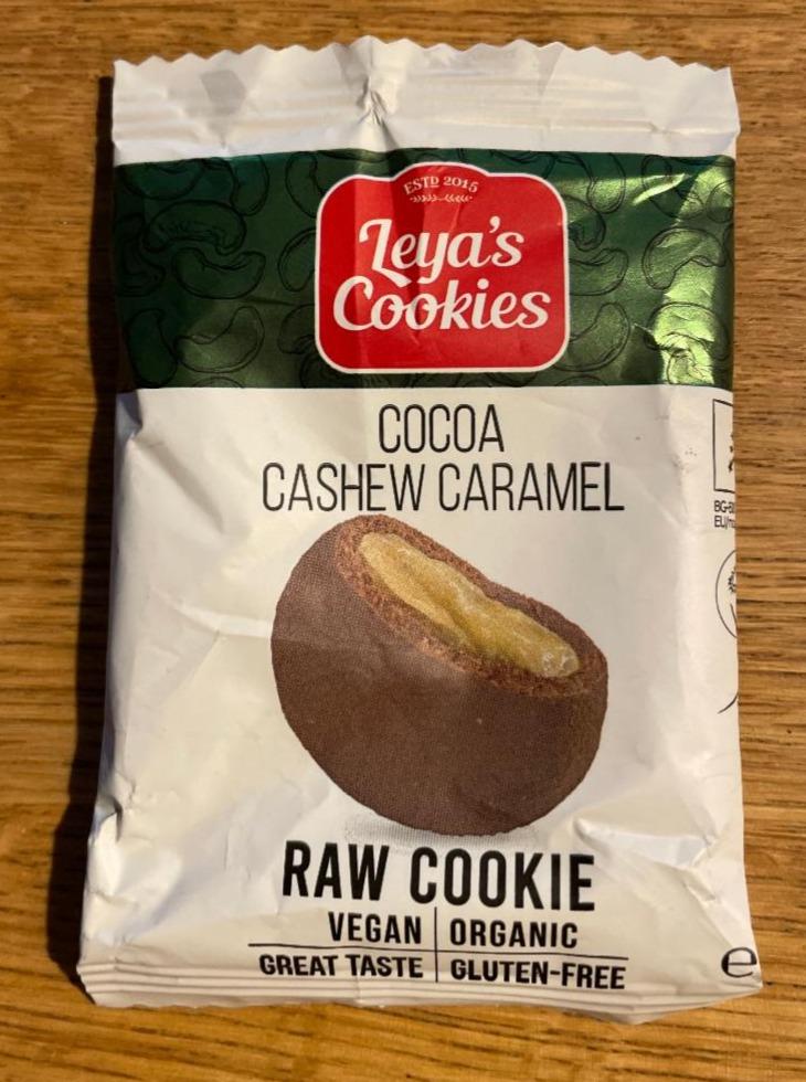 Fotografie - Raw cookie cocoa cashew caramel Leya's Cookies