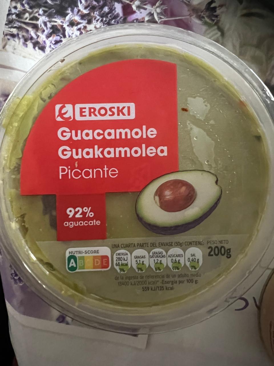 Fotografie - Guacamole pikante Eroski