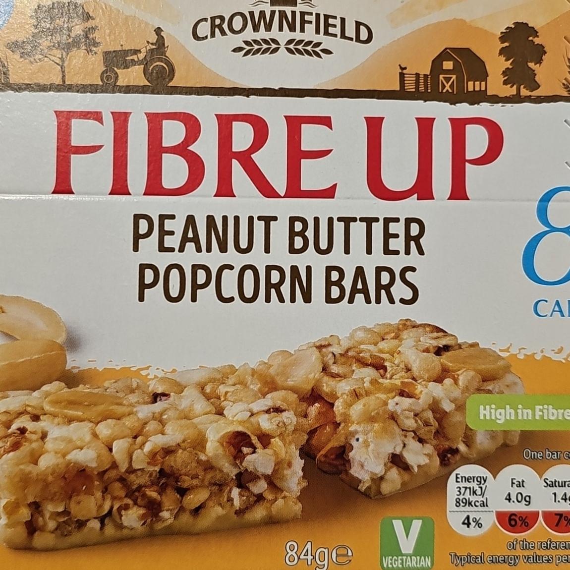 Fotografie - Fibre up peanut butter popcorn bars Crownfield