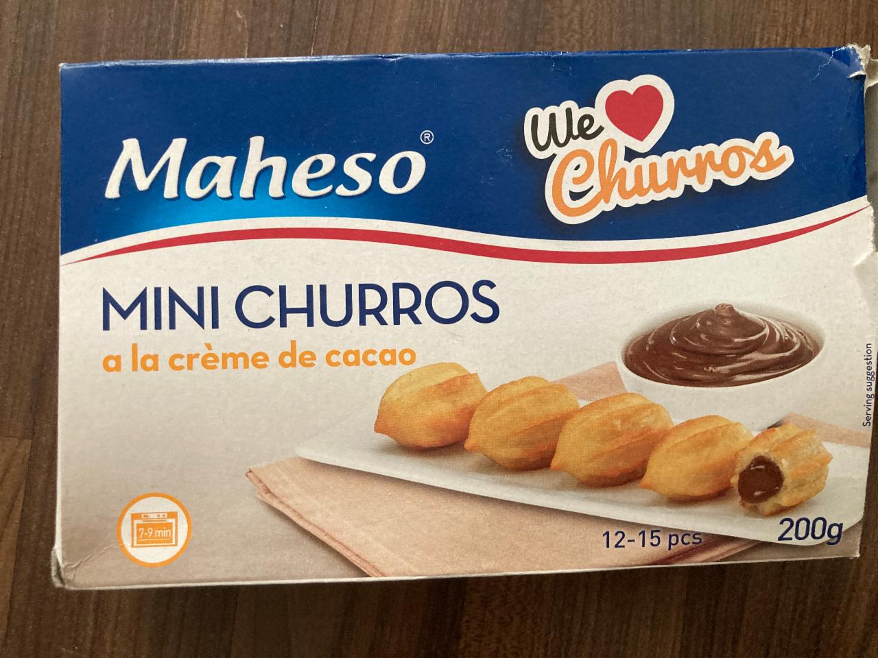 Fotografie - Mini churros a la créme de cacao Maheso