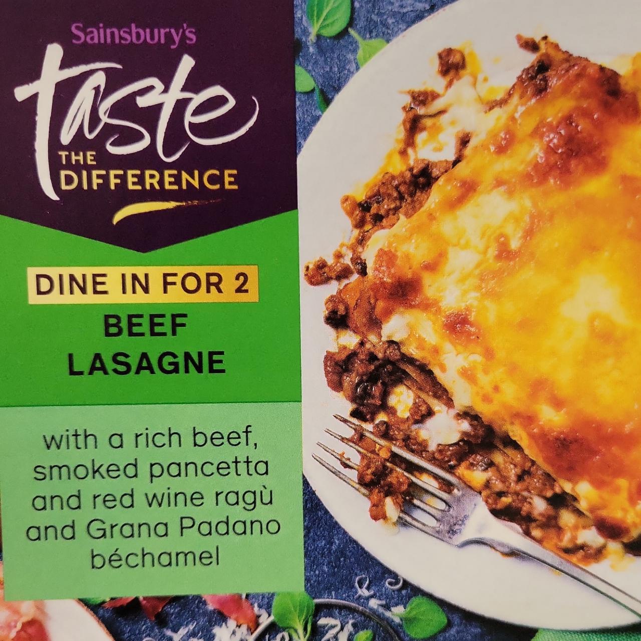 Fotografie - Beef lasagne Sainsbury's