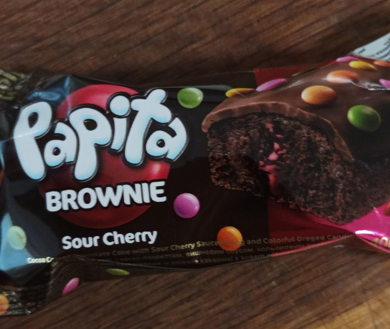 Fotografie - Brownie sour cherry Papita