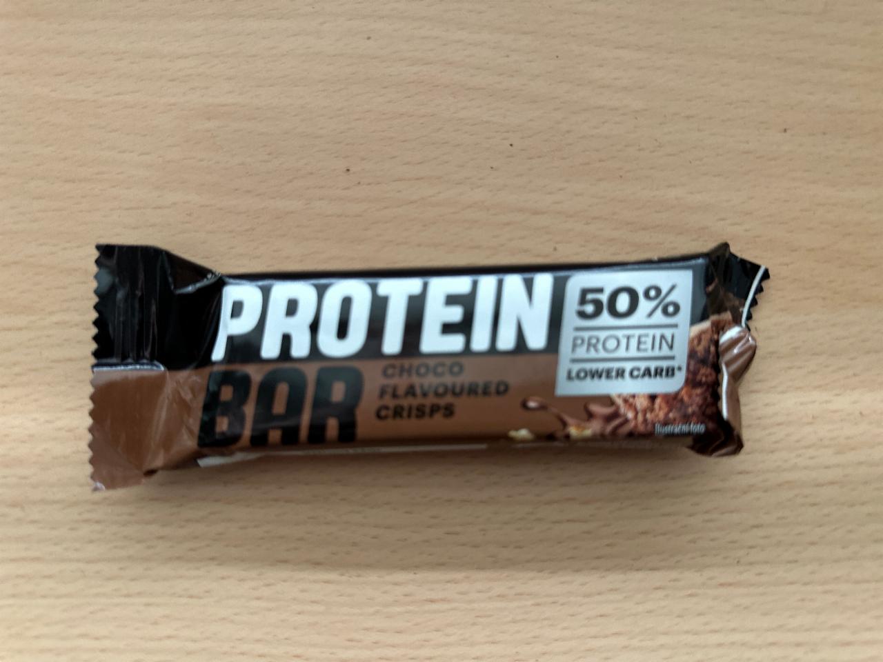 Fotografie - Protein bar 50% choco flavoured crisps Lidl