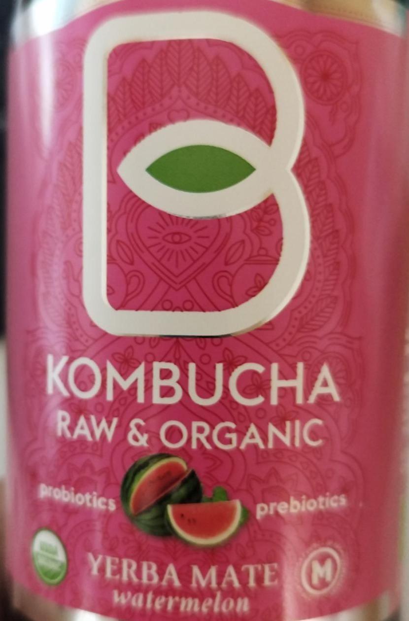 Fotografie - Kombucha raw&organic,yerba mate watermelon