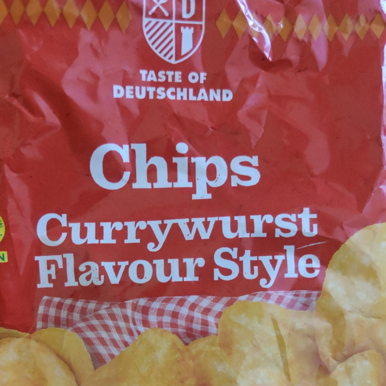 Fotografie - Chips currywurst flavour style Taste of Deutschland