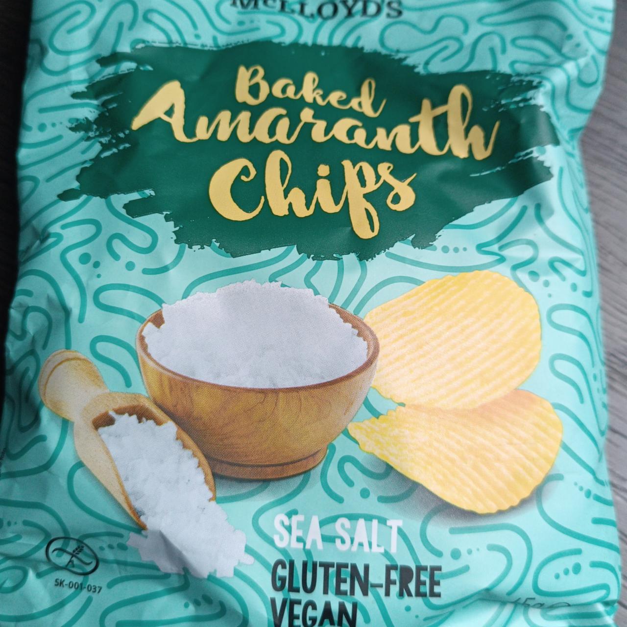 Fotografie - Baked amaranth chips sea salt McLloyd´s