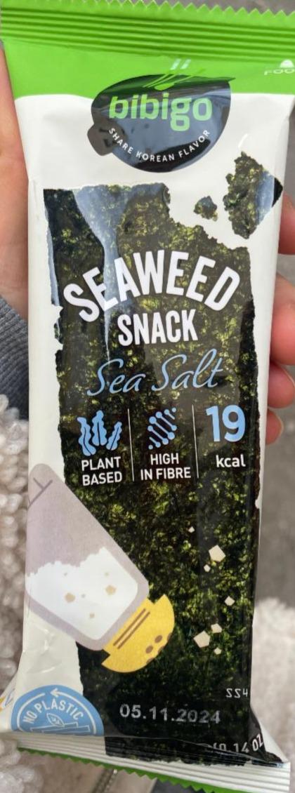 Fotografie - Seaweed snack Sea salt Bibigo