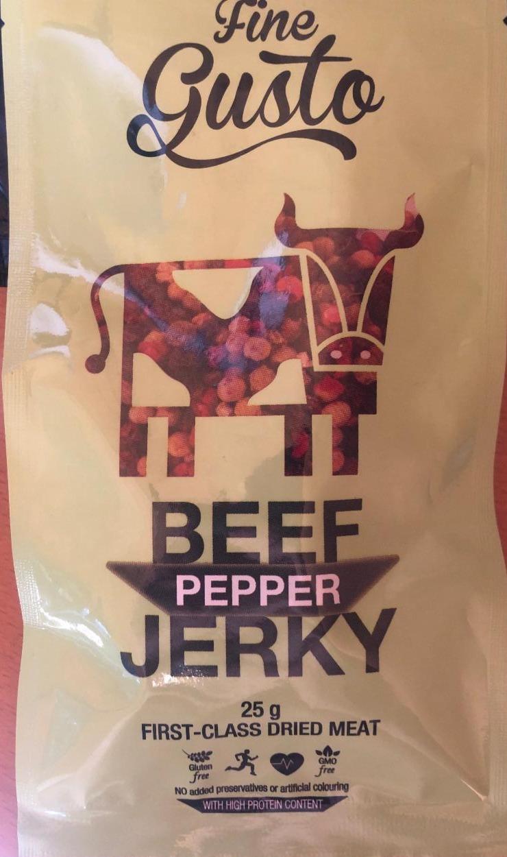 Fotografie - Beef Pepper Jerky Fine Gusto