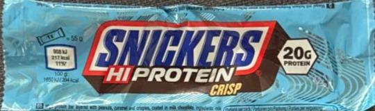 Fotografie - Snickers hi protein crisp Snickers