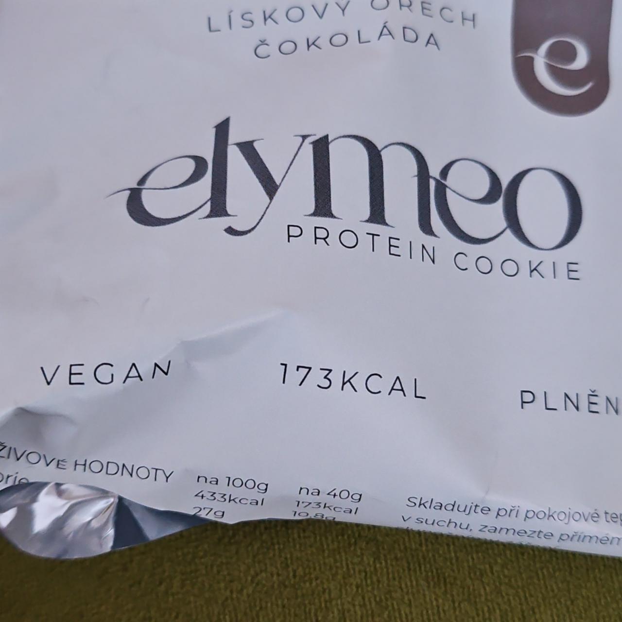 Fotografie - Lískový ořech čokoláda Elymeo protein cookie