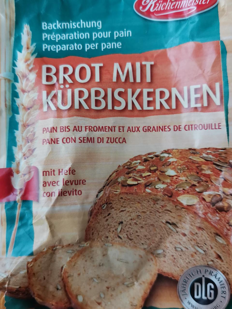 Fotografie - Backmischung Brot mit Kürbiskernen Küchenmeister