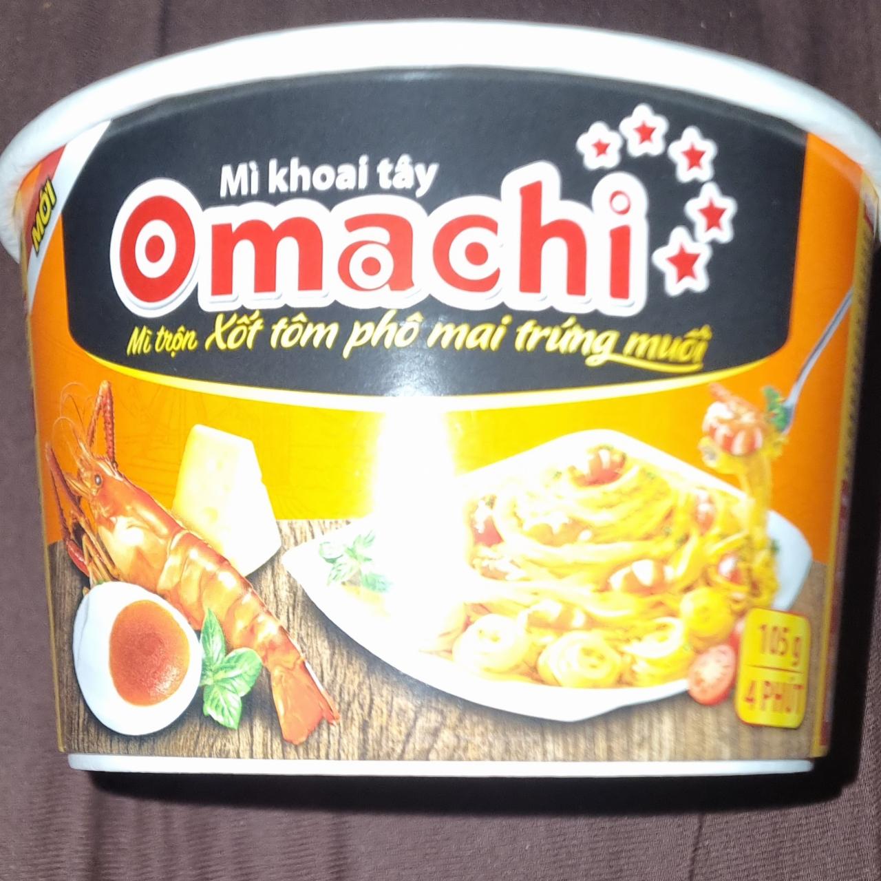 Fotografie - Mì trộn xốt tôm phô mai trứng muối Omachi