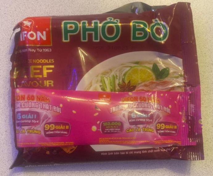 Fotografie - Phở Bò instant rice noodles beef flavour Vifon