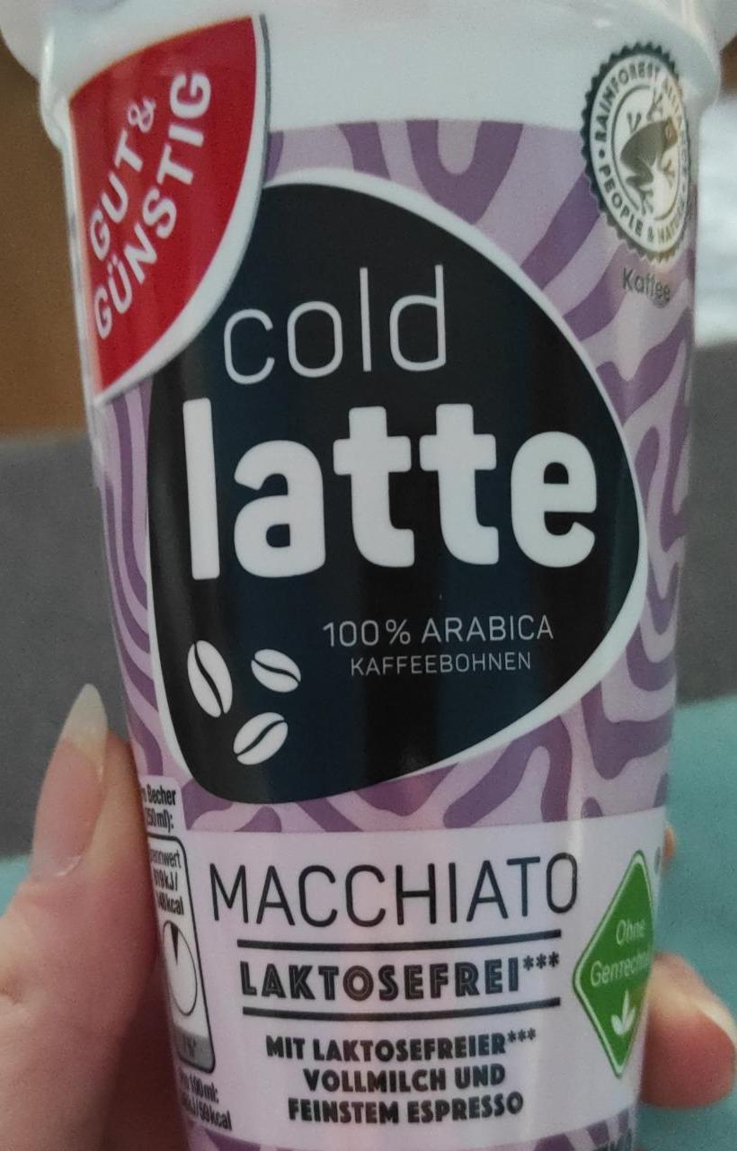 Fotografie - Cold Latte 100% arabica laktosefrei Gut&Günstig