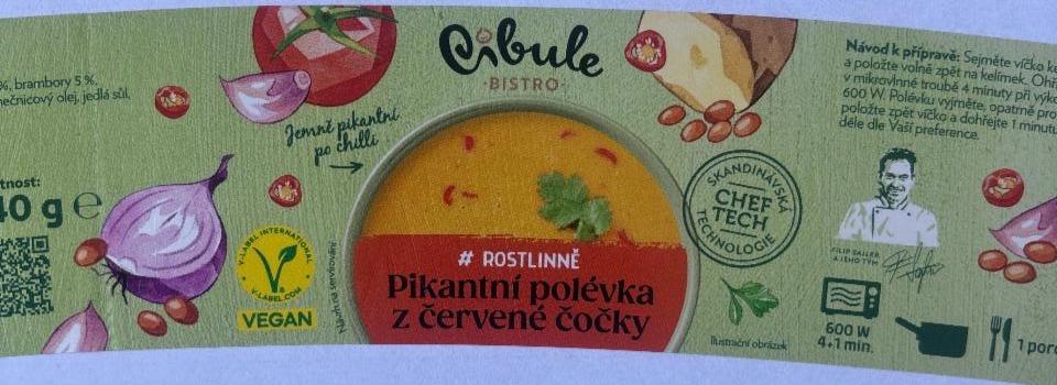 Fotografie - Pikantní polévka z červené čočky Cibule. Radost z jídla