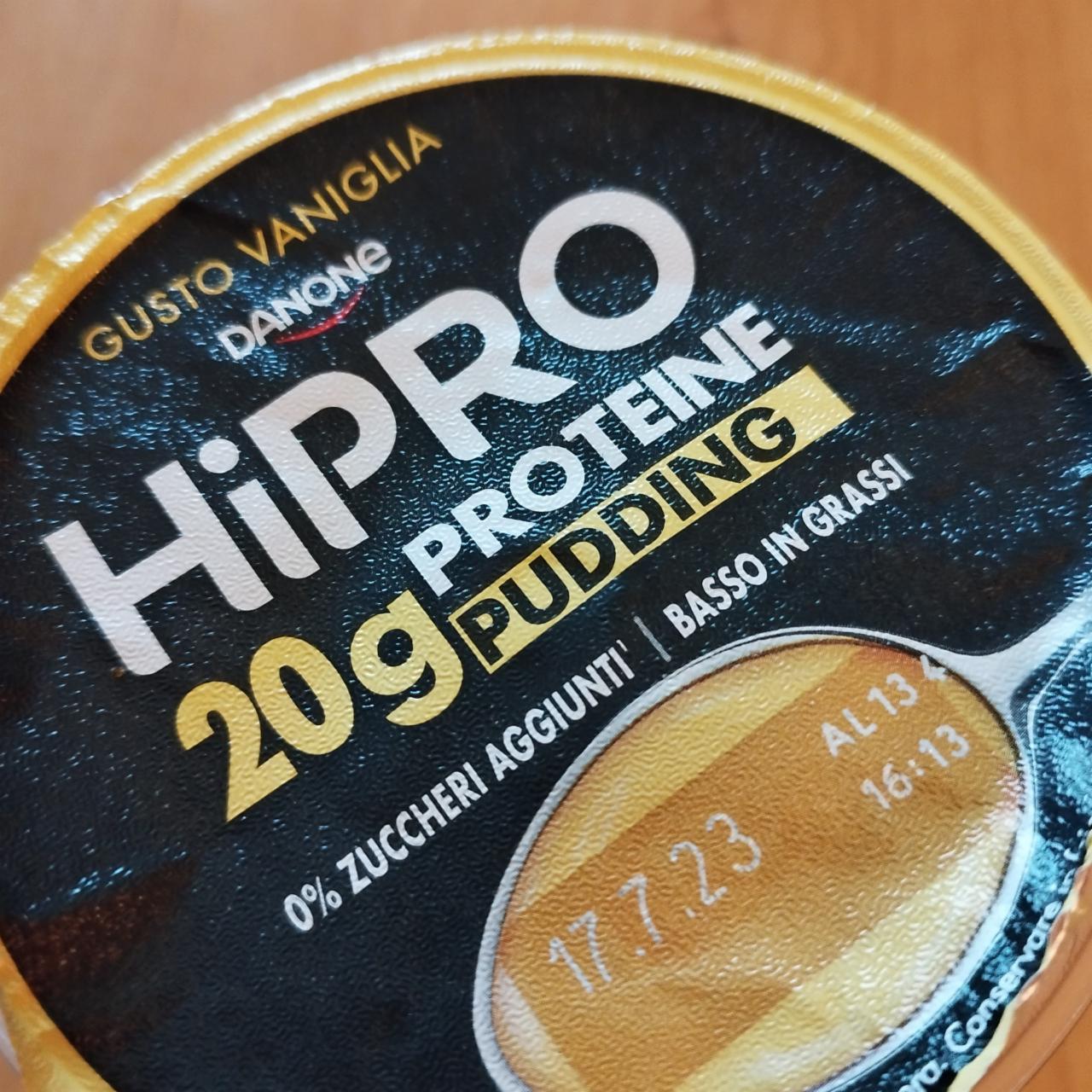 Fotografie - Hipro proteine pudding gusto vaniglia Danone