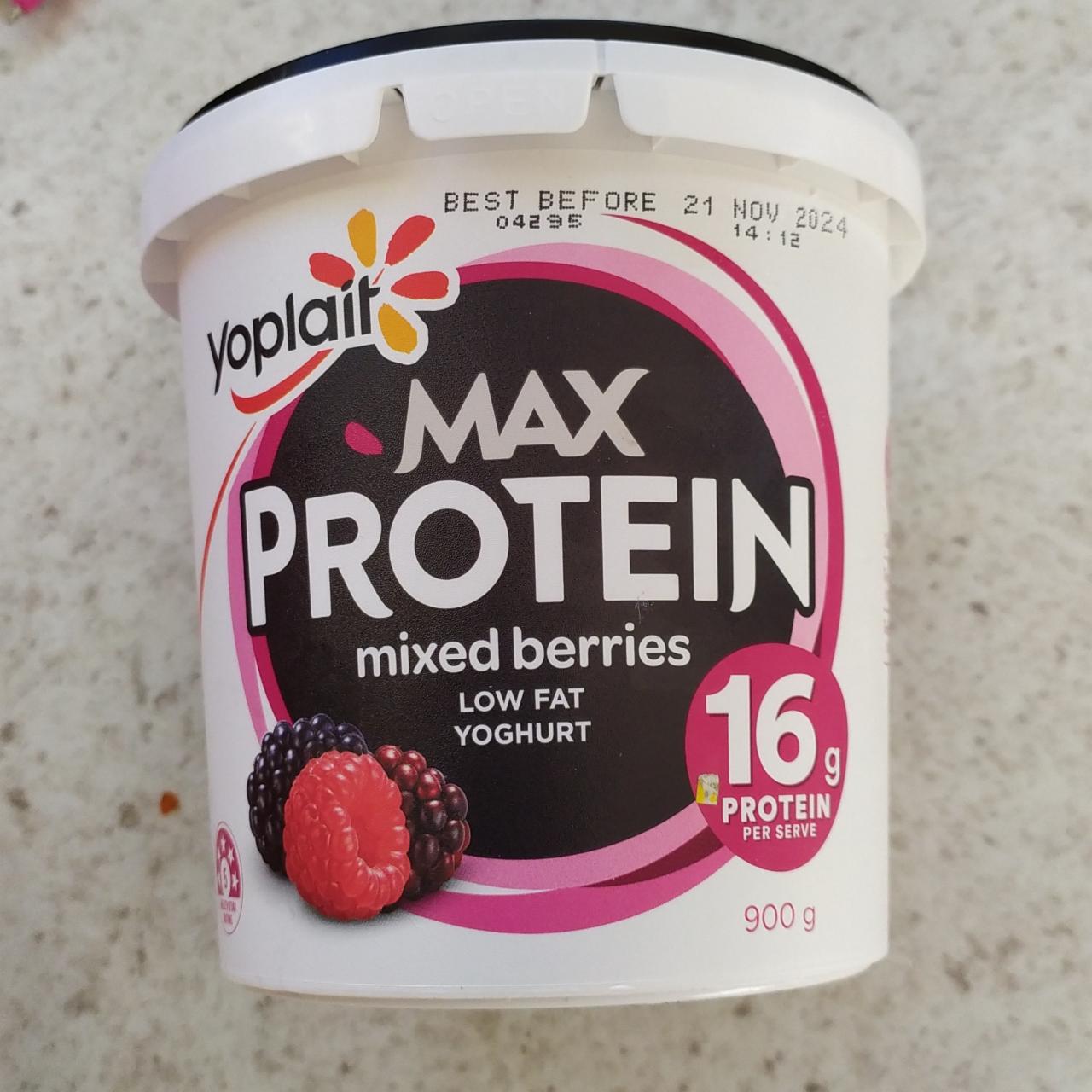 Fotografie - Max protein mixed berries Yoplait