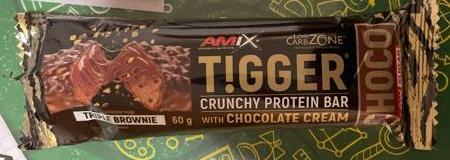 Fotografie - Tigger Crunchy protein bar with Chocolate cream Triple Brownie Amix Nutrition