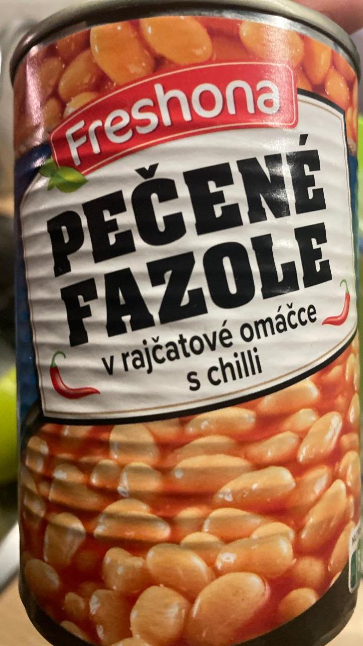 Fotografie - Pečené fazole v rajčatové omáčce s chilli Freshona