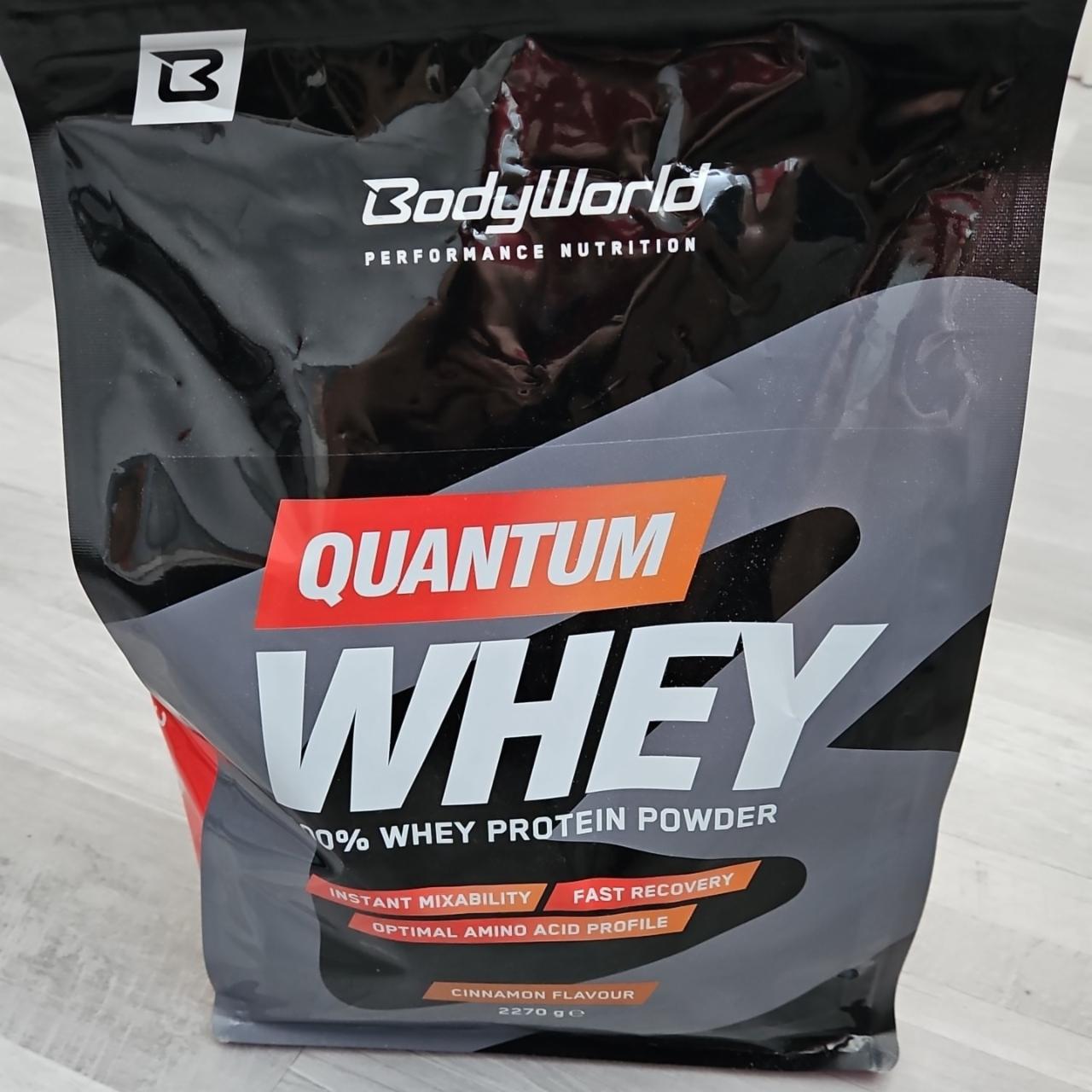 Fotografie - Quantum whey protein cinnamon flavour Bodyworld