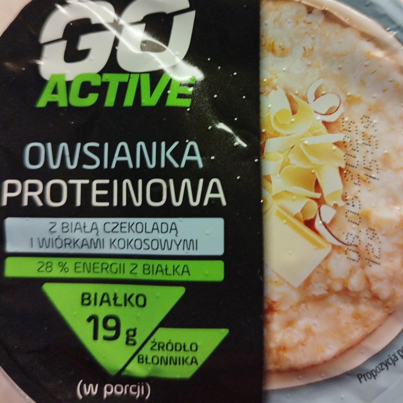 Fotografie - Owsianka Proteinowa z białą czekoladą i wiórkami kokosowymi Go Active