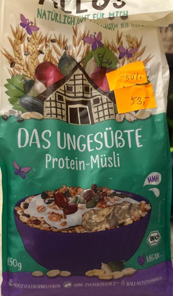 Fotografie - Das gesüßte protein-müsli Allos