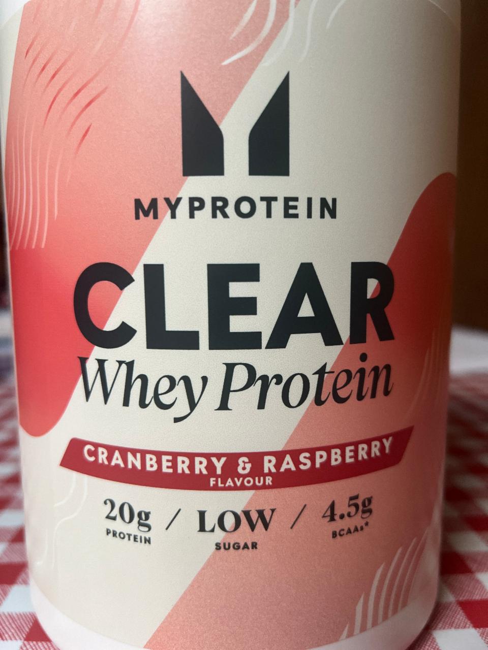 Fotografie - MyProtein Clear Whey cranberry & raspberry