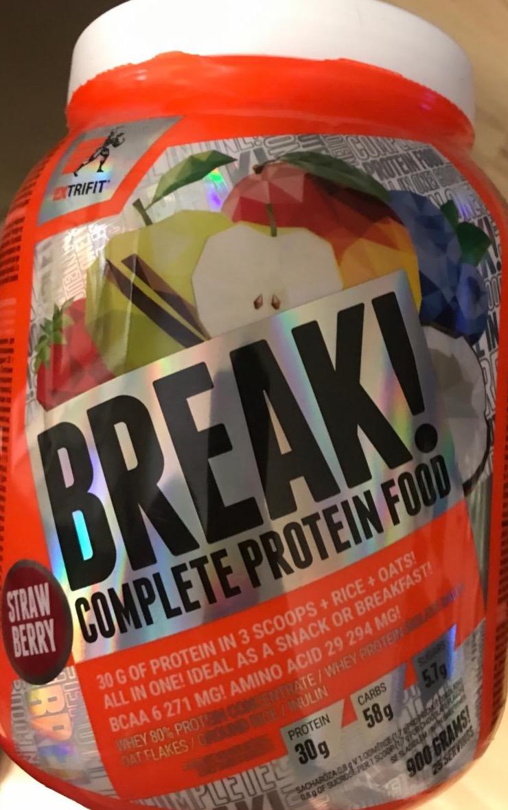 Fotografie - Break! Complete Protein Food Strawberry Extrifit