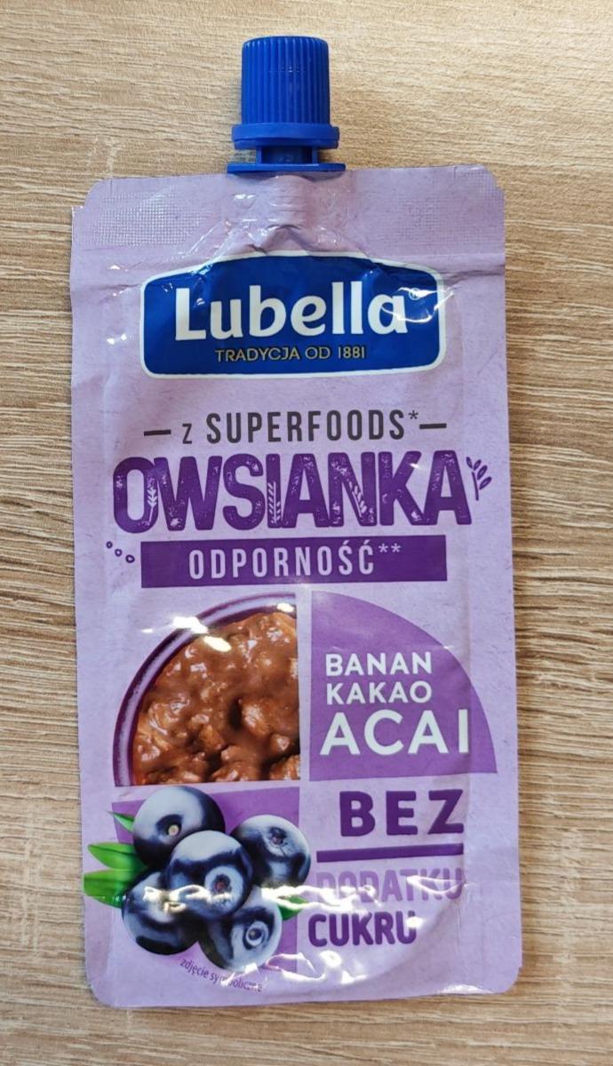 Fotografie - Owsianka odporność banan kakao acai Lubella