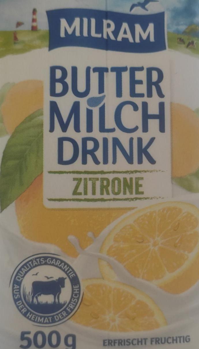 Fotografie - Buttermilch drink zitrone Milram