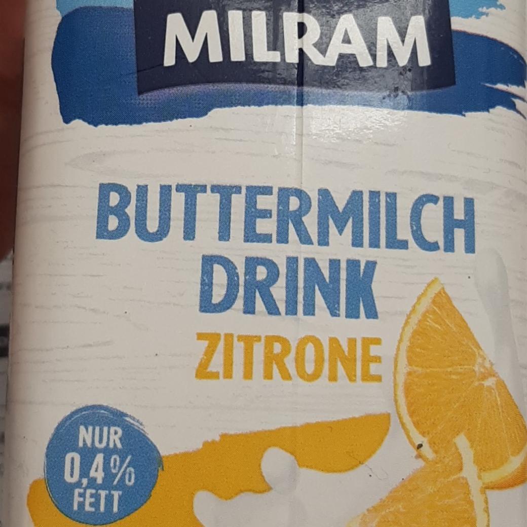 Fotografie - Buttermilch drink zitrone Milram