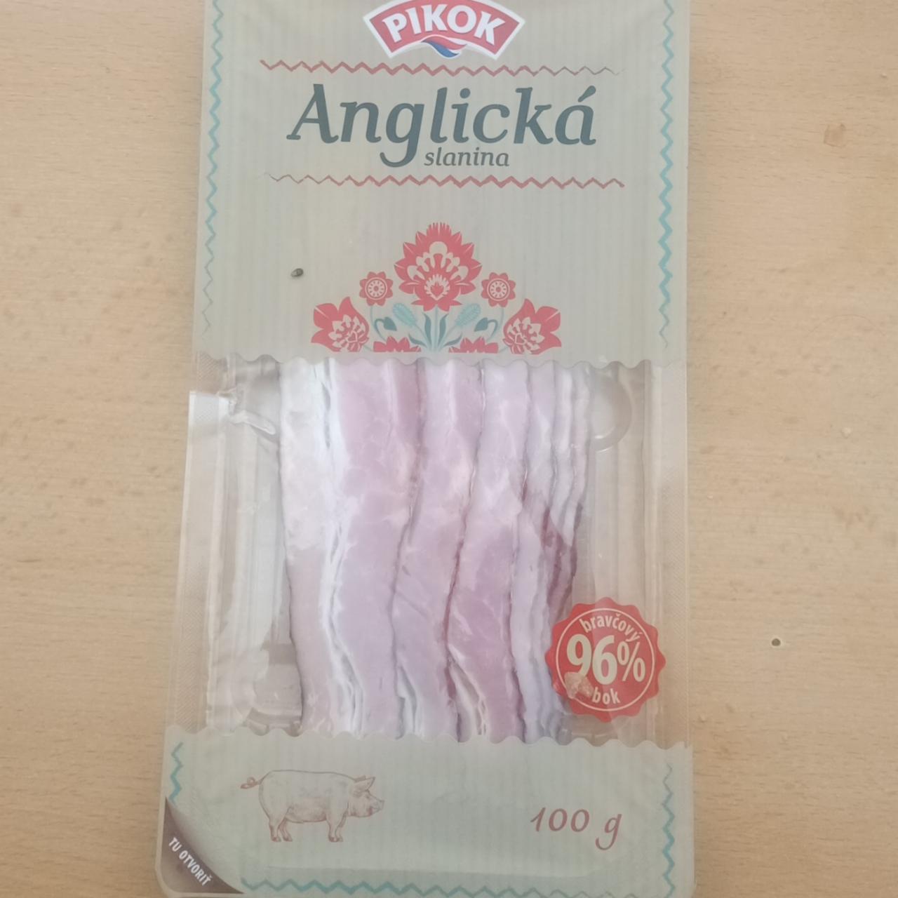 Fotografie - Anglická slanina 95% vepřový bok Pikok