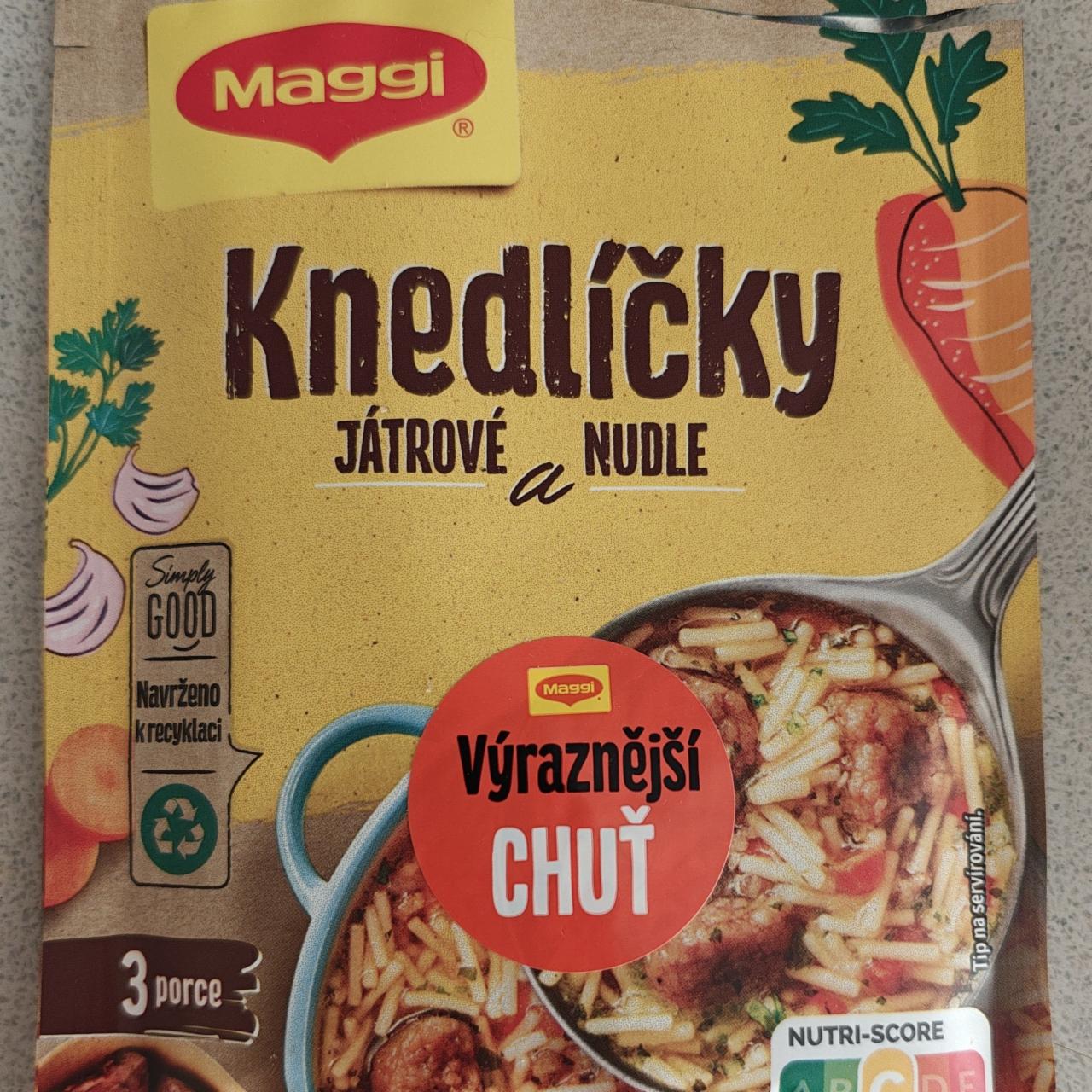 Fotografie - Knedlíčky játrové a nudle Maggi