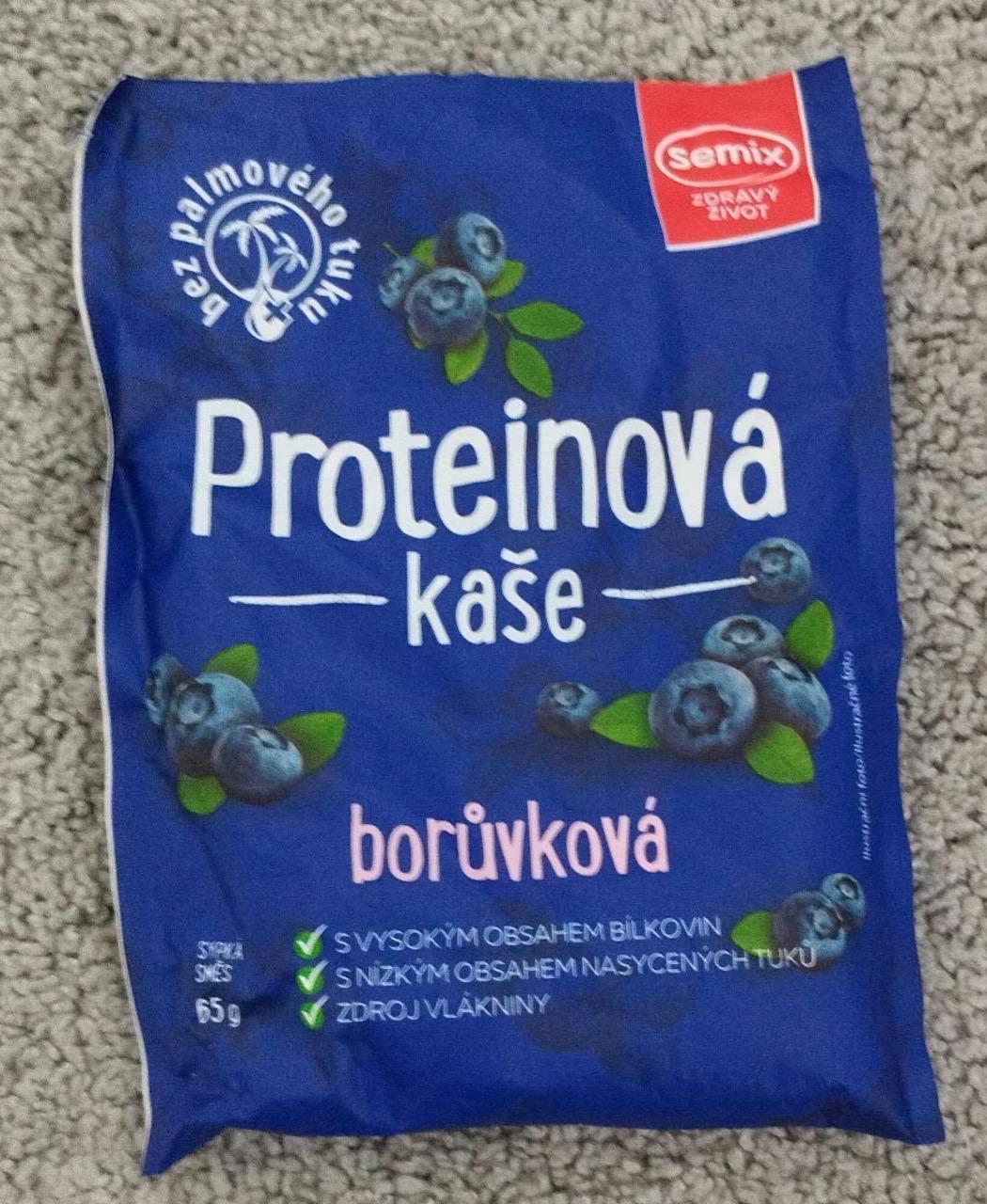 Fotografie - Proteinová kaše borůvková Semix