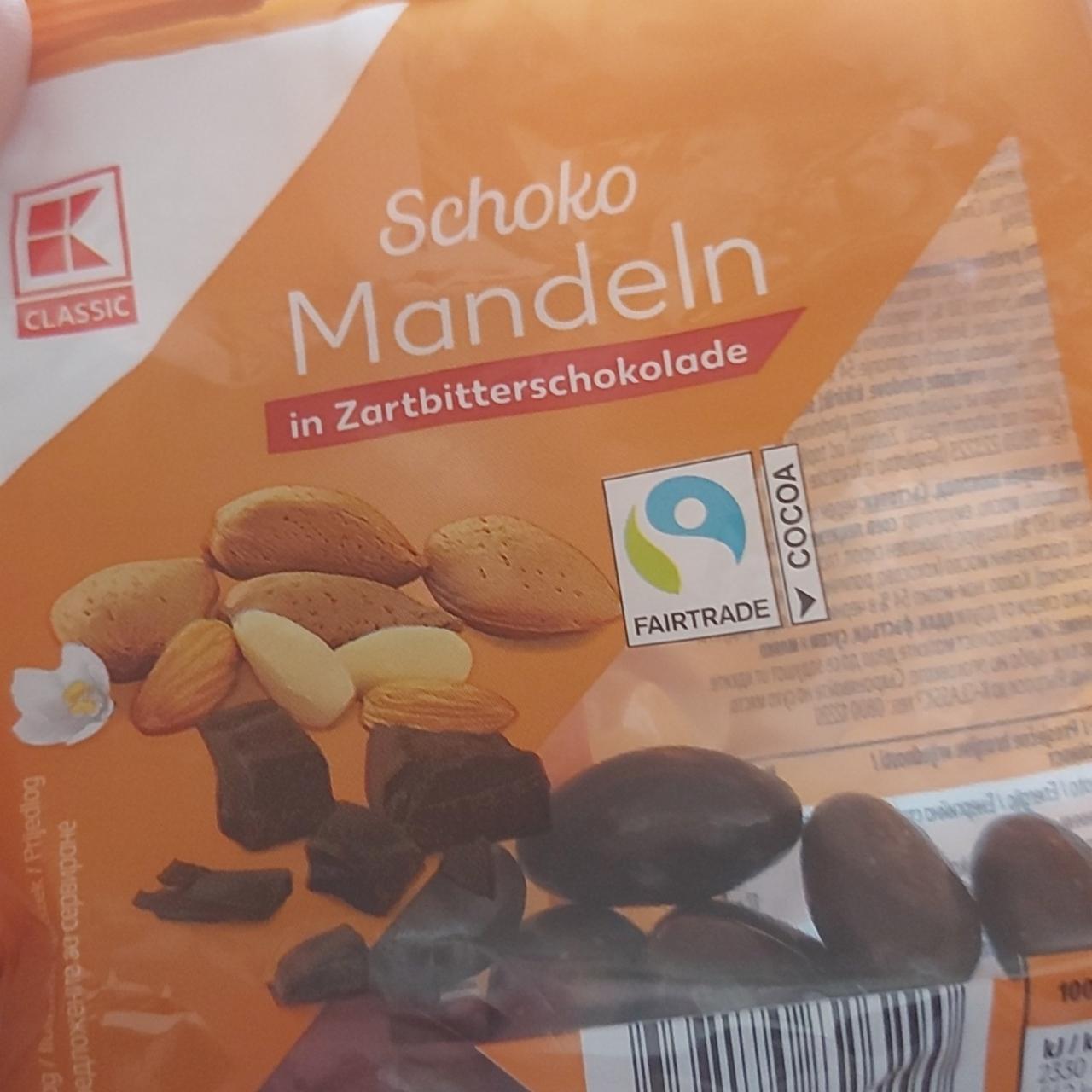 Schoko Mandeln In Zertbitterschokolade K Classic Kalorie Kj A