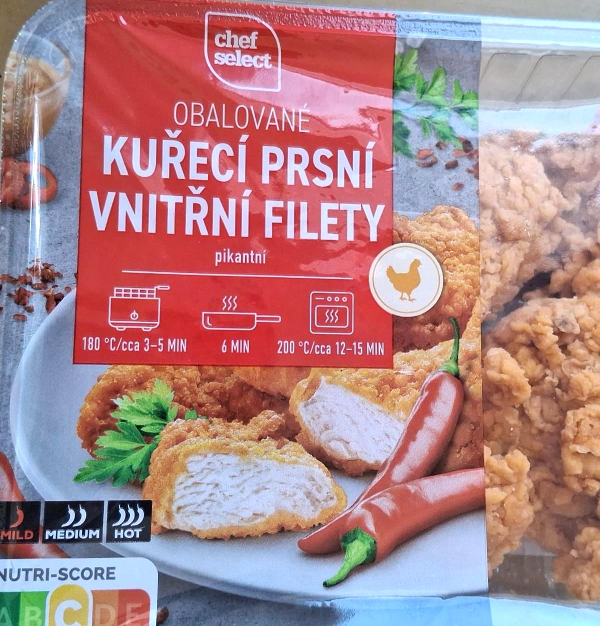 Fotografie - Obalované kuřecí prsní vnitřní filety pikantní Chef Select