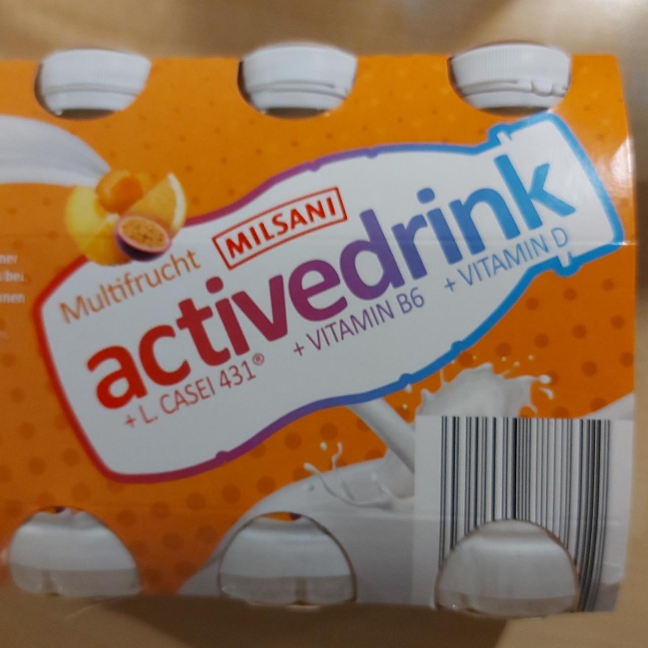 Fotografie - Multifrucht activedrink Milsani