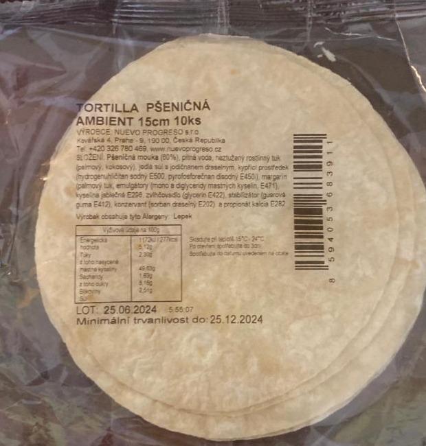 Fotografie - Tortilla pšeničná ambient Nuevo progreso