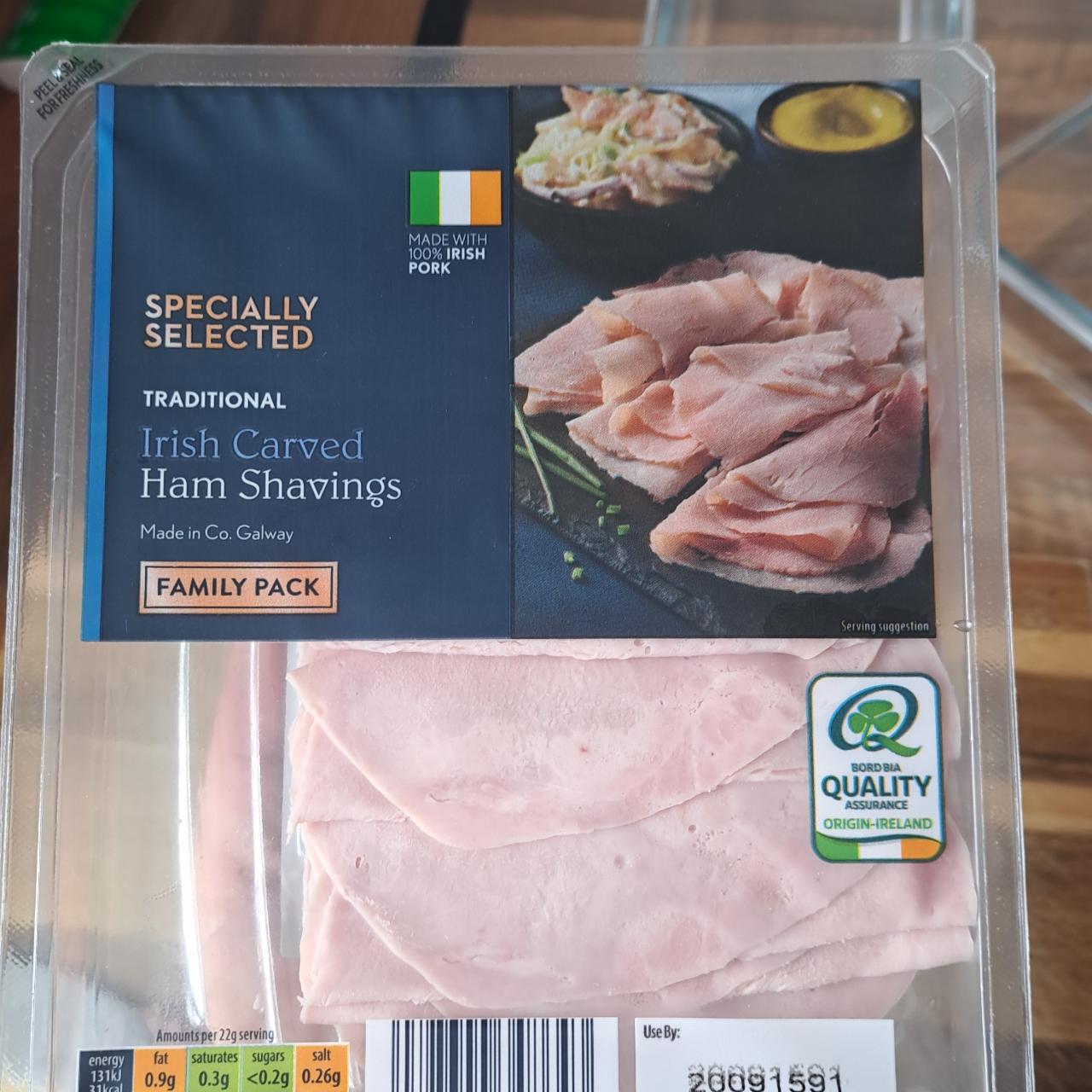 Fotografie - Traditional irish carved ham shavings Specially selected