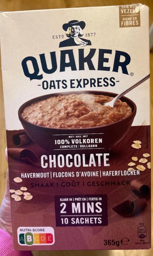 Fotografie - Oats express chocolat havermout Quaker