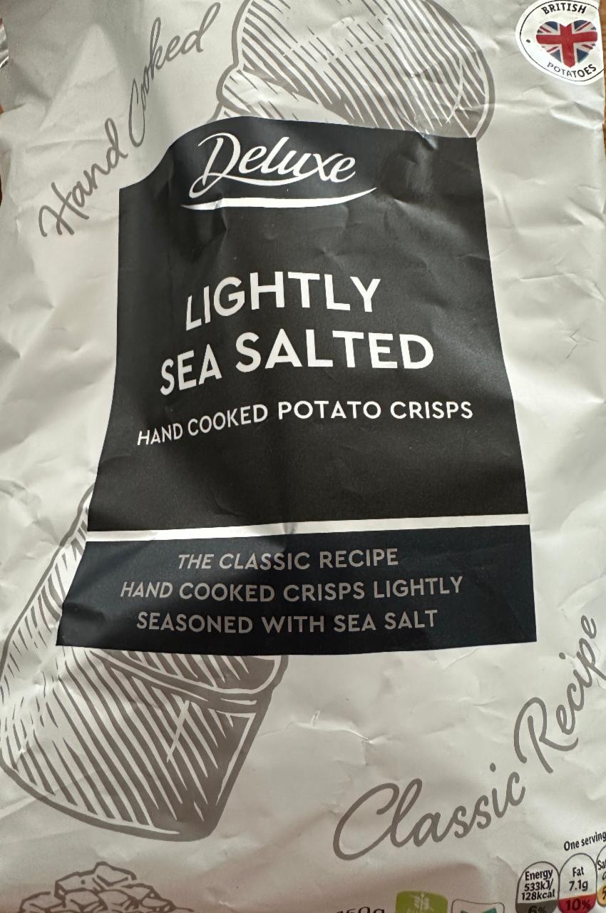 Fotografie - Lightly sea salted hand potato crisps Deluxe