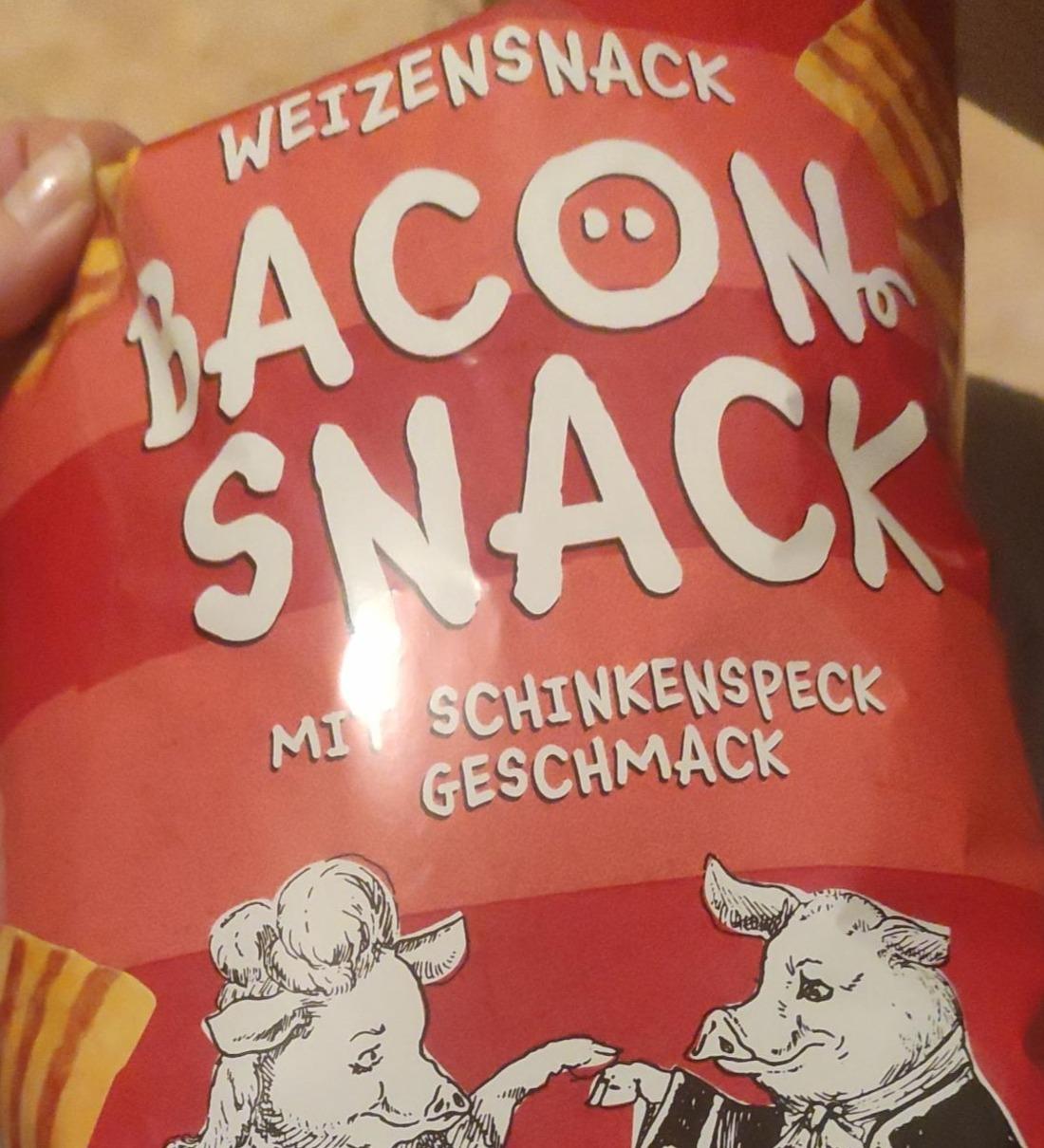 Fotografie - Bacon snack mit schinkenspeck geschmack Weizensnack