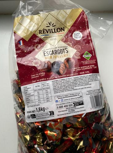 Fotografie - Les papillotes escargots noir 70% Révillon